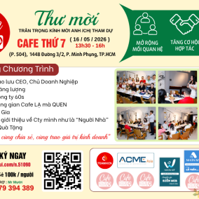 Cafe Thứ 7 Cùng Doanh Nhân Tháng 16.05.2026 (Số 7)